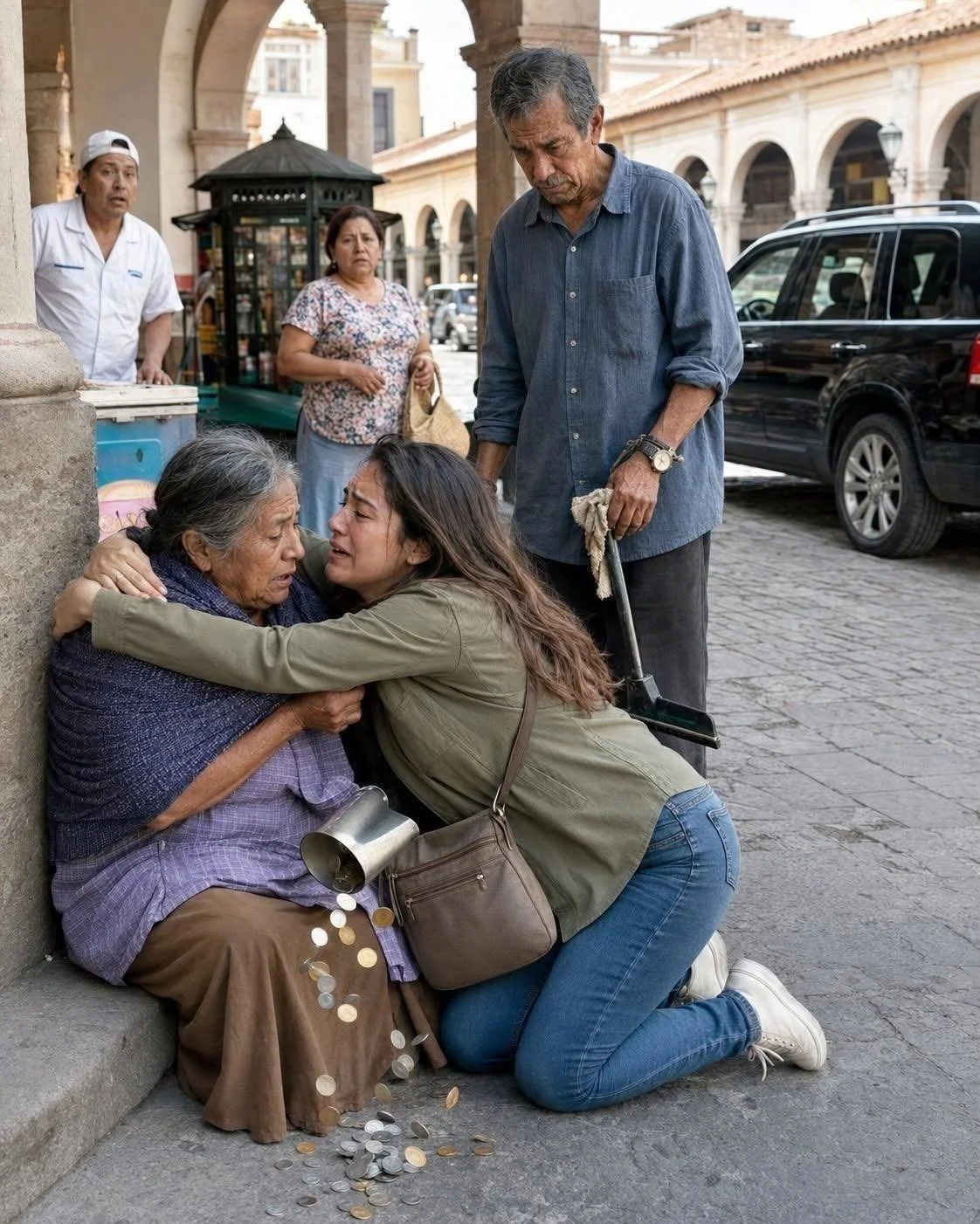 The daughter who sent money from Spain returned without warning and discovered her parents begging, while her own brother hid a betrayal